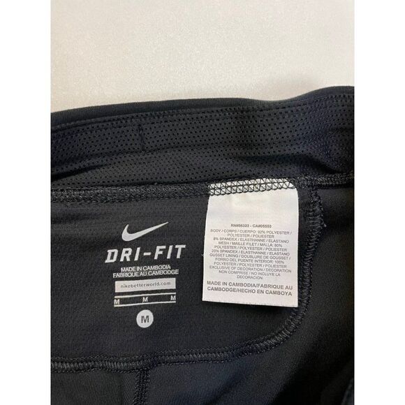 Nike Filament Running Capri Leggings 3/4 Women Medium Black 405334 010 - Picture 6 of 7